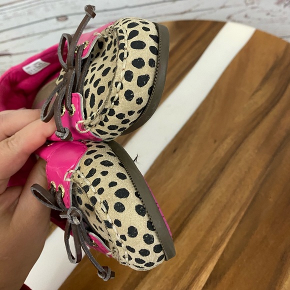Sperry Top-Sider Audrey Leopard Pink Boat Shoe - Picture 5 of 8
